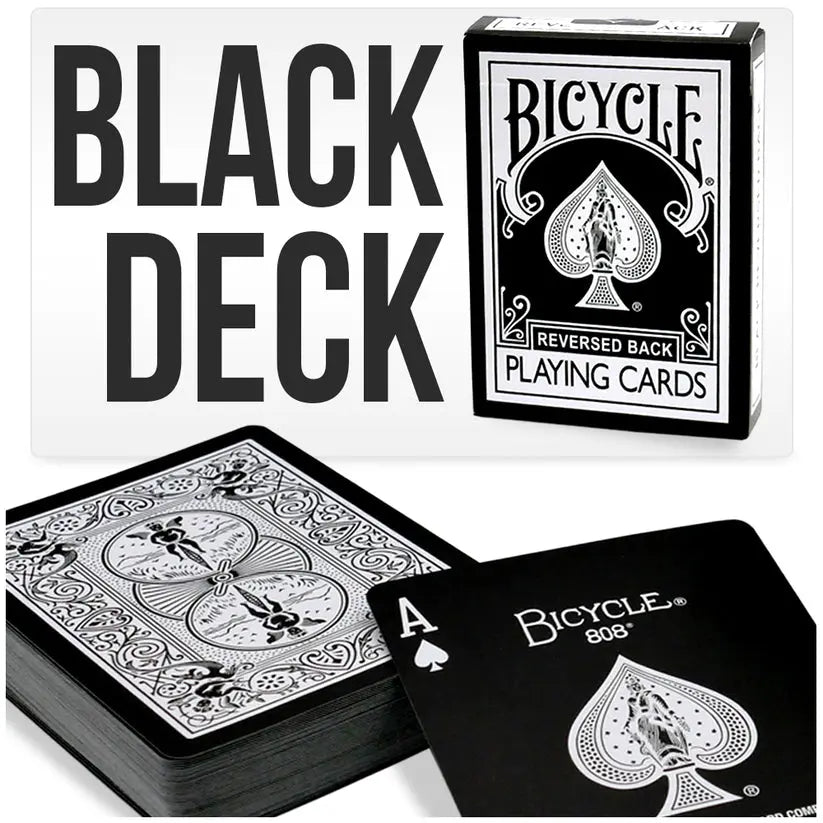 Black & White Reversed Back Bicycle Playing Cards Deck-Magic Makers Inc. Magic Makers Inc.