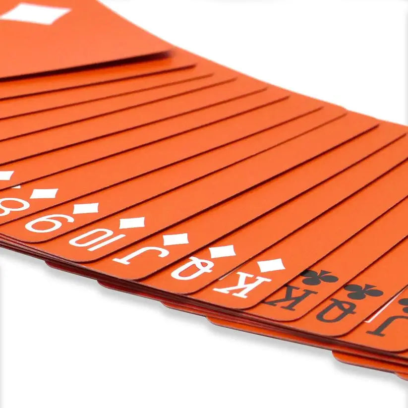 Orange & White Reversed Back Bicycle Deck Playing Cards-Magic Makers Inc Magic Makers Inc.