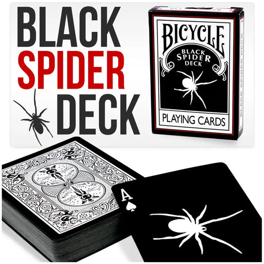 Black, White & Red Spider Deck Bicycle Playing Cards-Magic Makers Inc Magic Makers Inc.