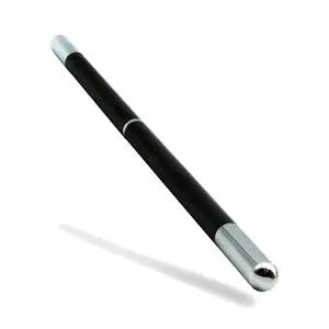 Magician's Pro Wand - Black with Chrome Tips-Magic Makers Inc Magic Makers Inc.