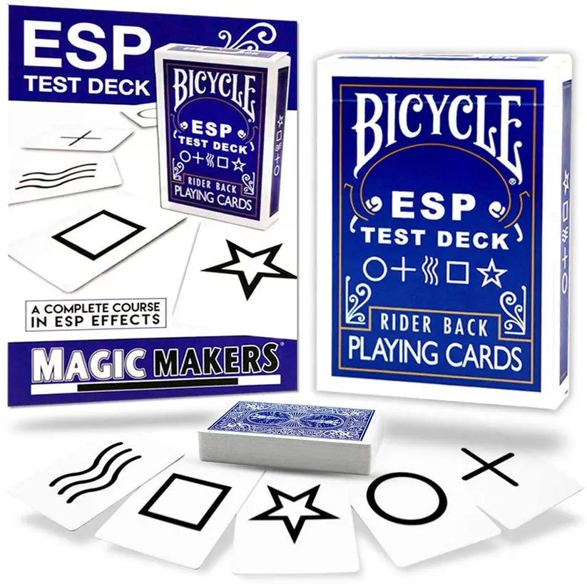 Blue Rider Bicycle ESP Test Deck Playing Cards-Magic Makers Inc Magic Makers Inc.
