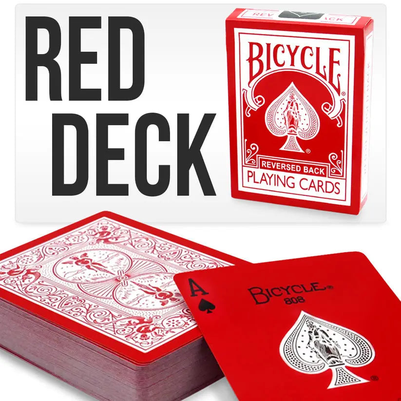 Red & White Reversed Back Bicycle Deck Playing Cards-Magic Makers Inc. Magic Makers Inc.